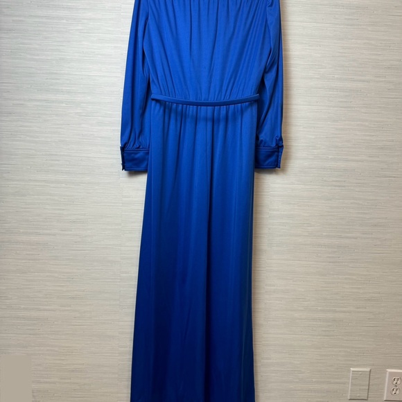 FAB Vintage 1970’s Joan Leslie by Kasper Royal Blue Evening Dress. Women’s 14 - Picture 5 of 9